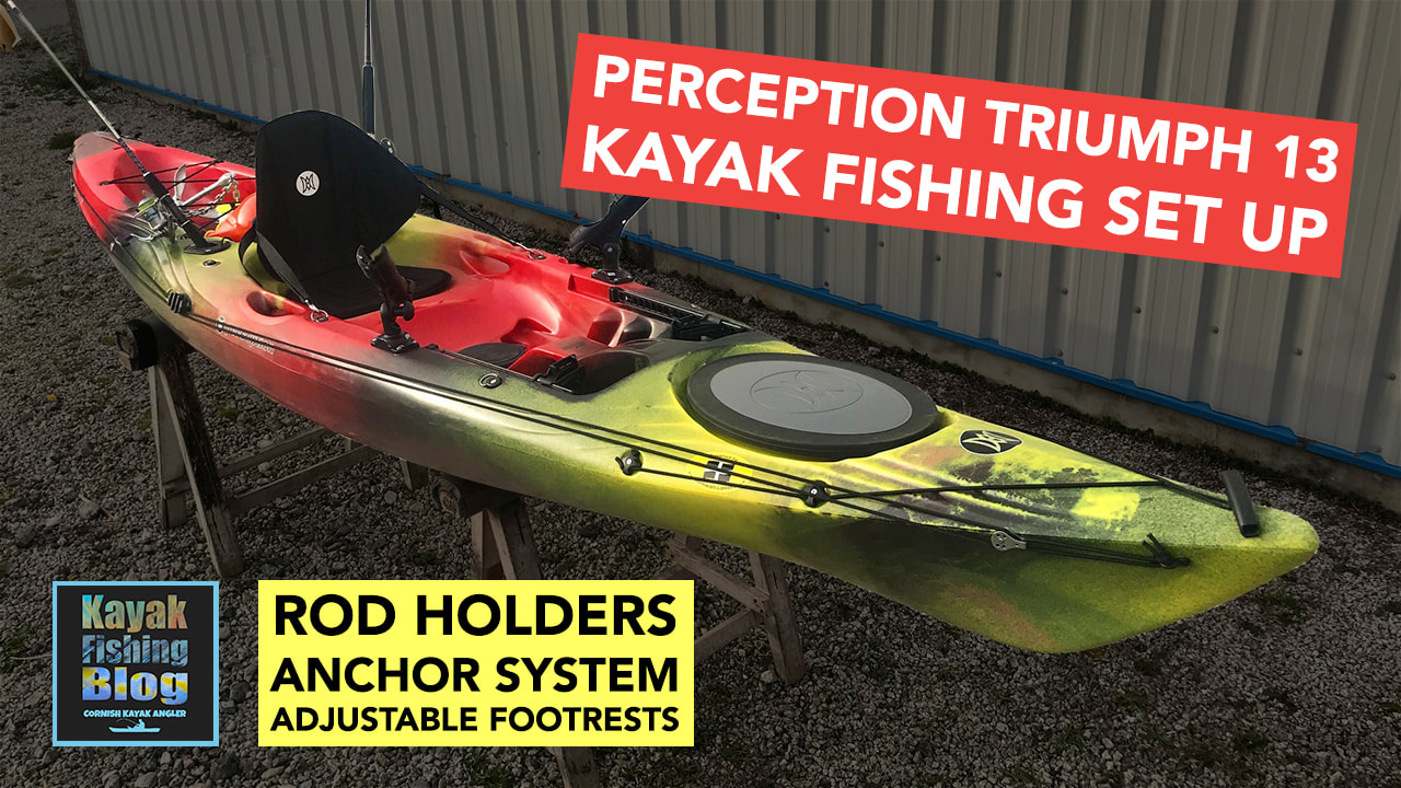 On board horizontal rod storage for kayak fishing