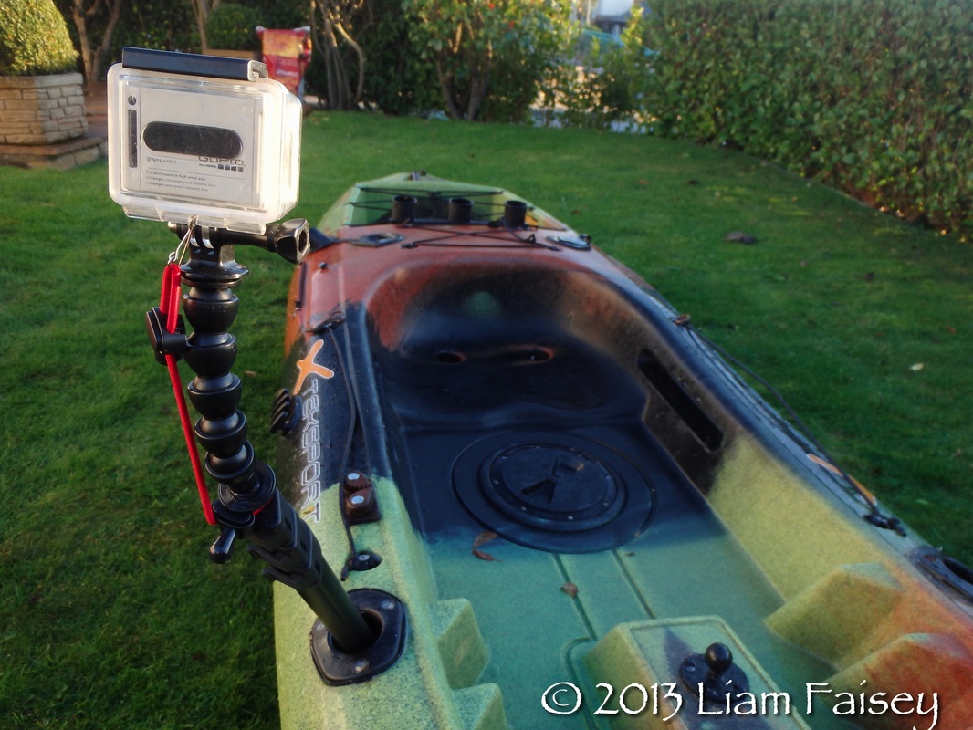 Adjustable, Homemade, DIY Kayak Camera Mount for GoPro or other Camera 